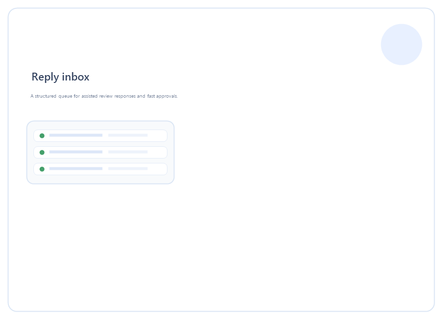 Review reply drafts